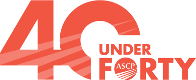 ASCP 40 Under Forty logo